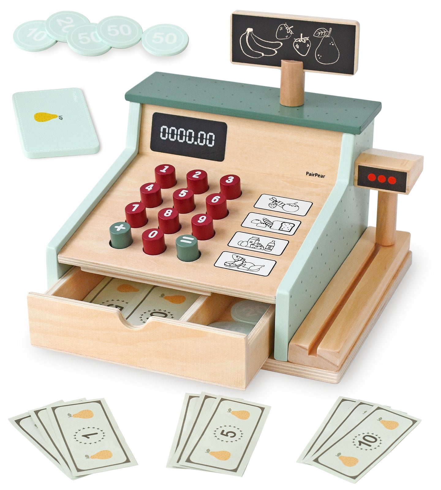 Wooden Toy Cash Register