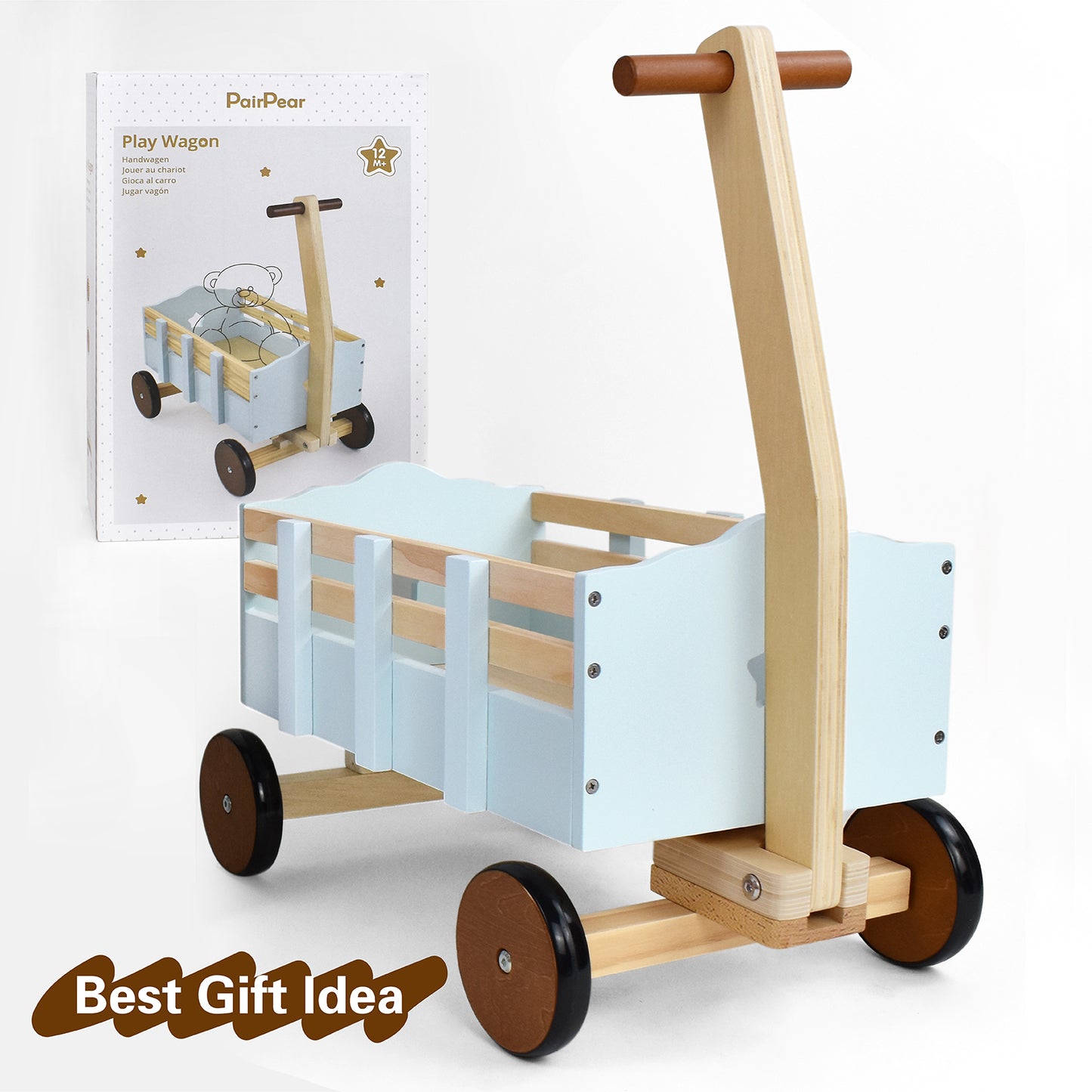 Wooden Toys Cargo Walker Cart Wagon Stroller