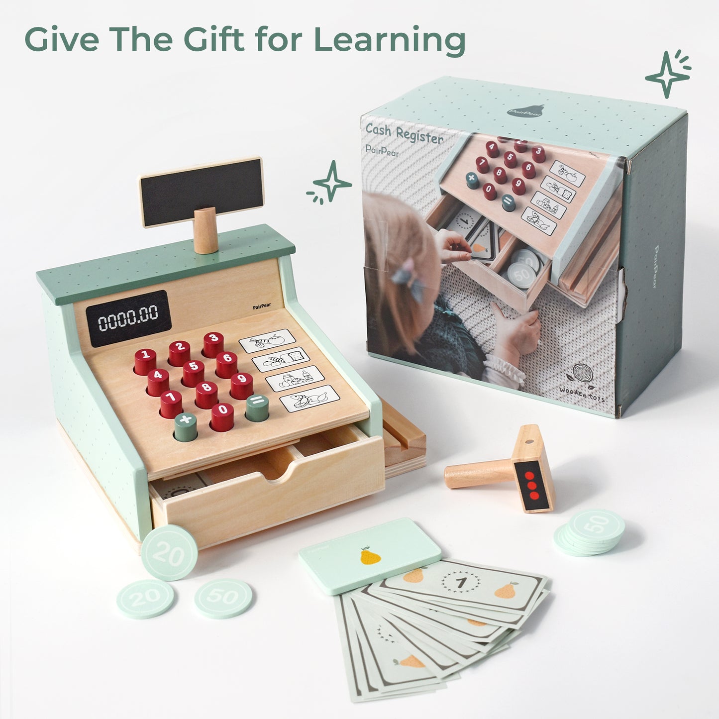 Wooden Toy Cash Register