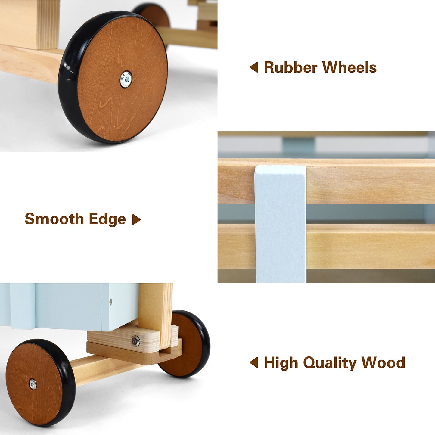 Wooden Toys Cargo Walker Cart Wagon Stroller
