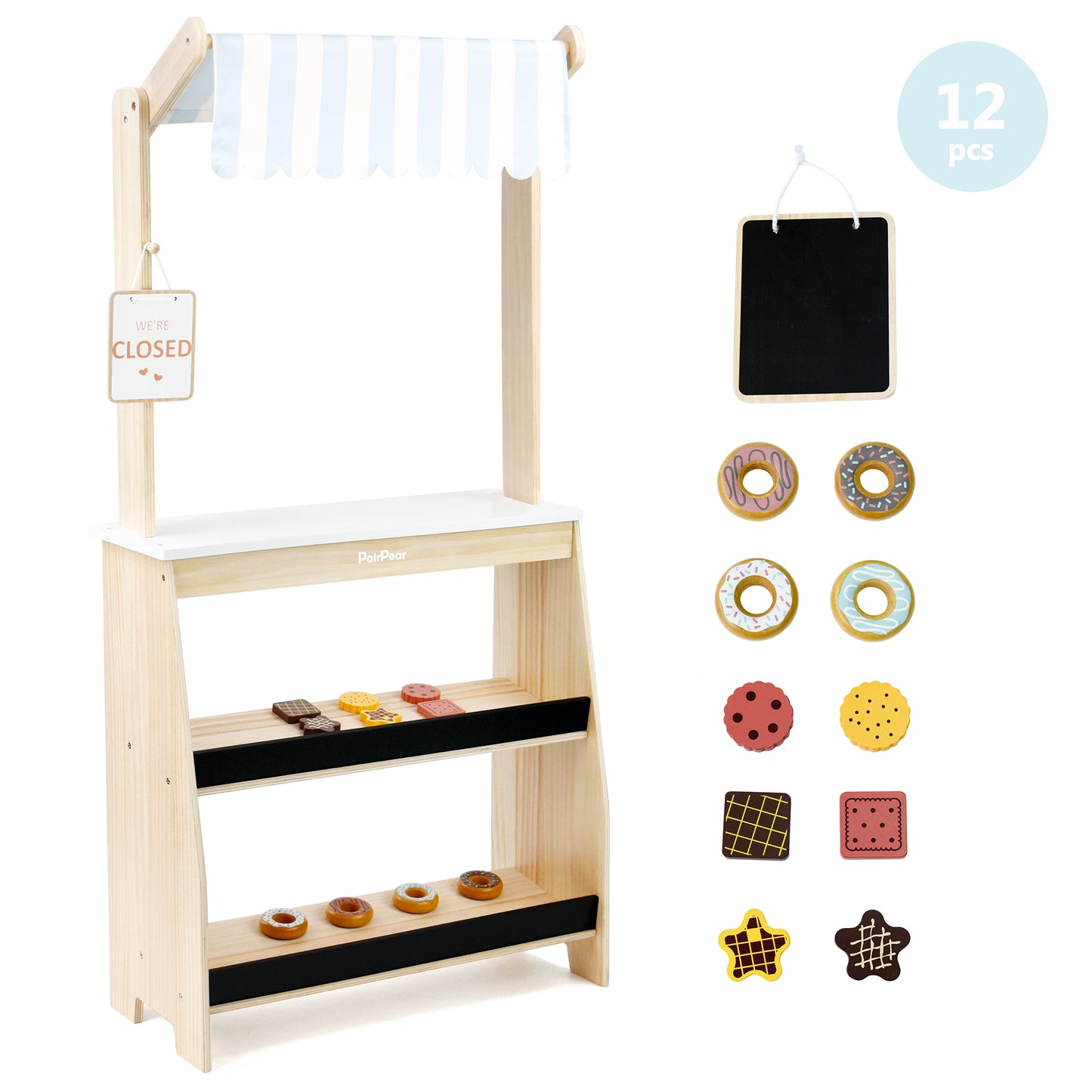 Wooden Grocery Store & Lemonade Stand for Kids