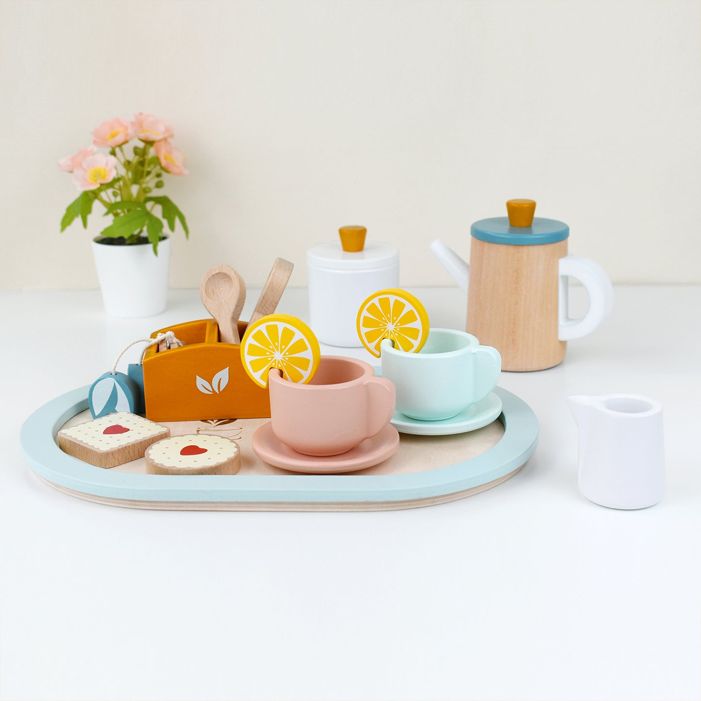 Wooden Tea Set