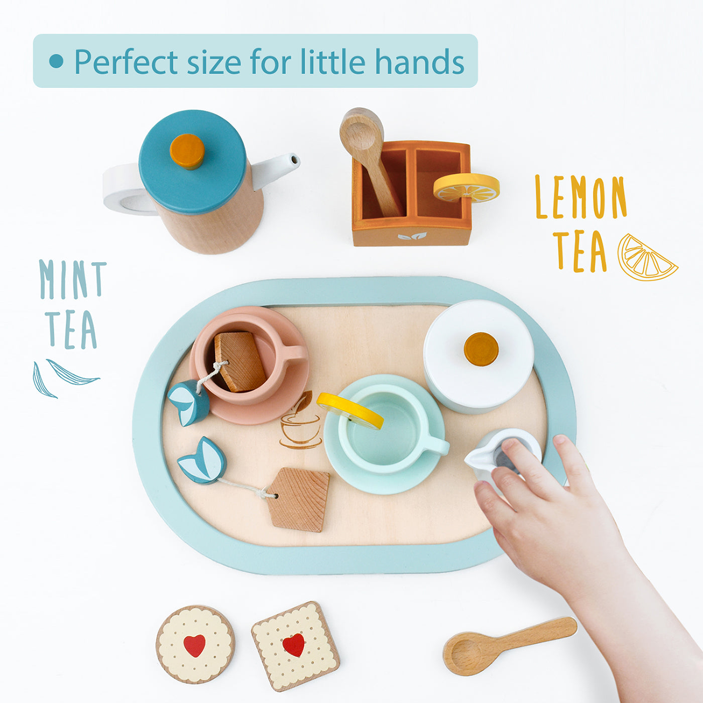 Wooden Tea Set