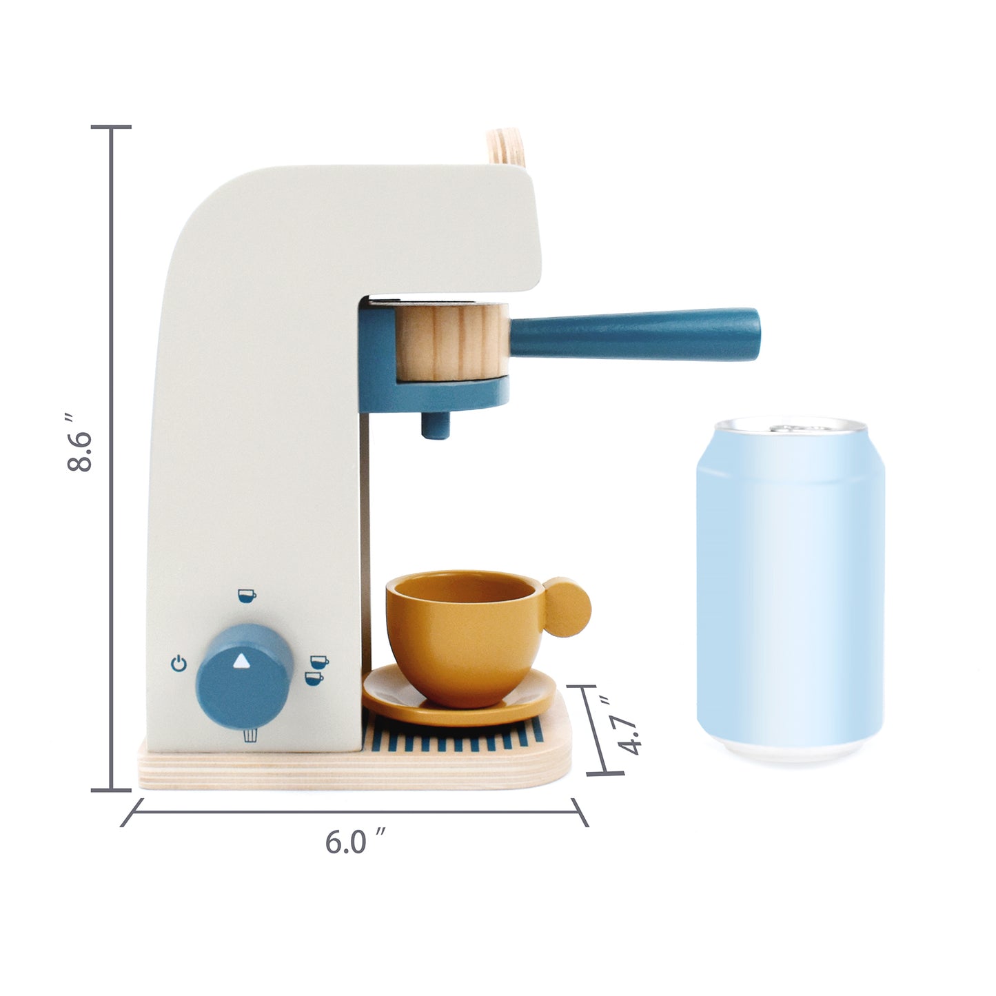 Wooden Toys Coffee Maker Toy Espresso Machine Playset
