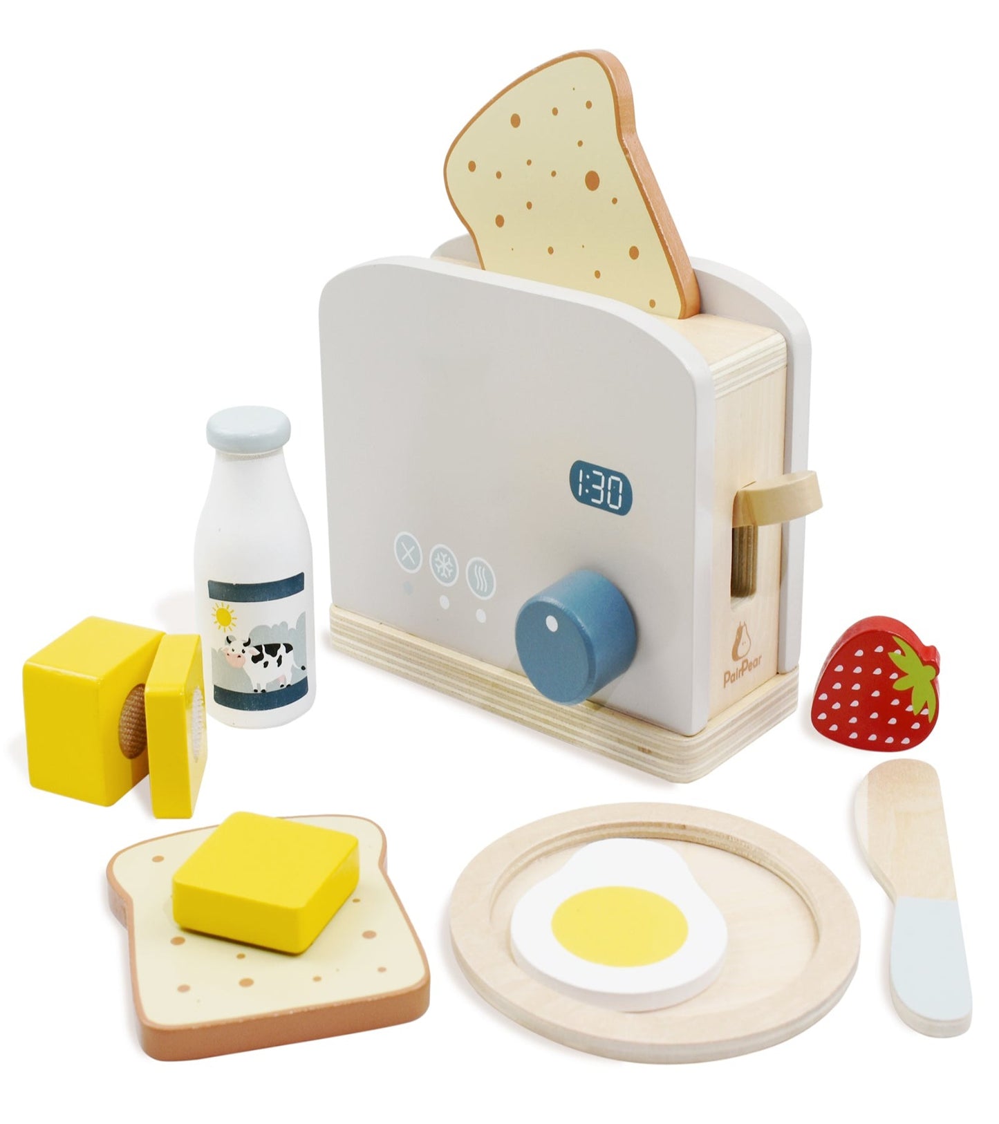 Wooden Pop up Toaster Play Kitchen Playset