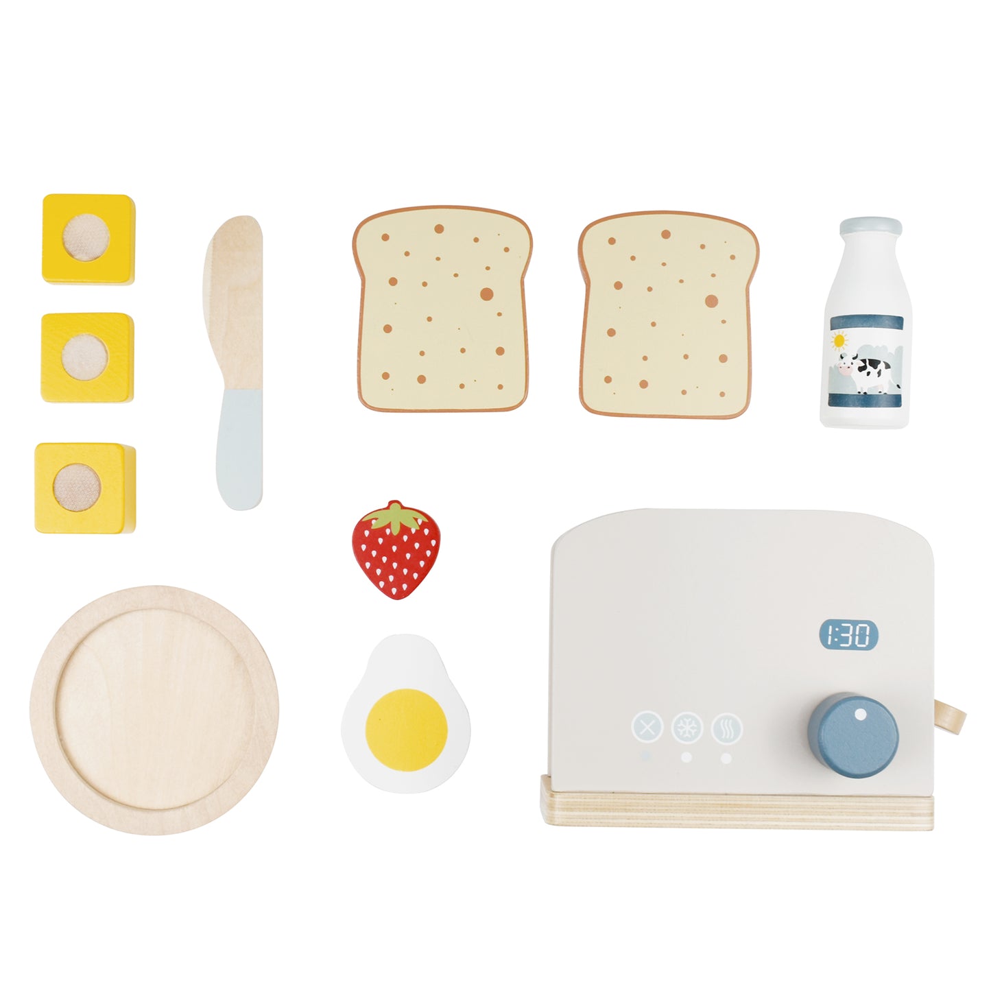 Wooden Pop up Toaster Play Kitchen Playset