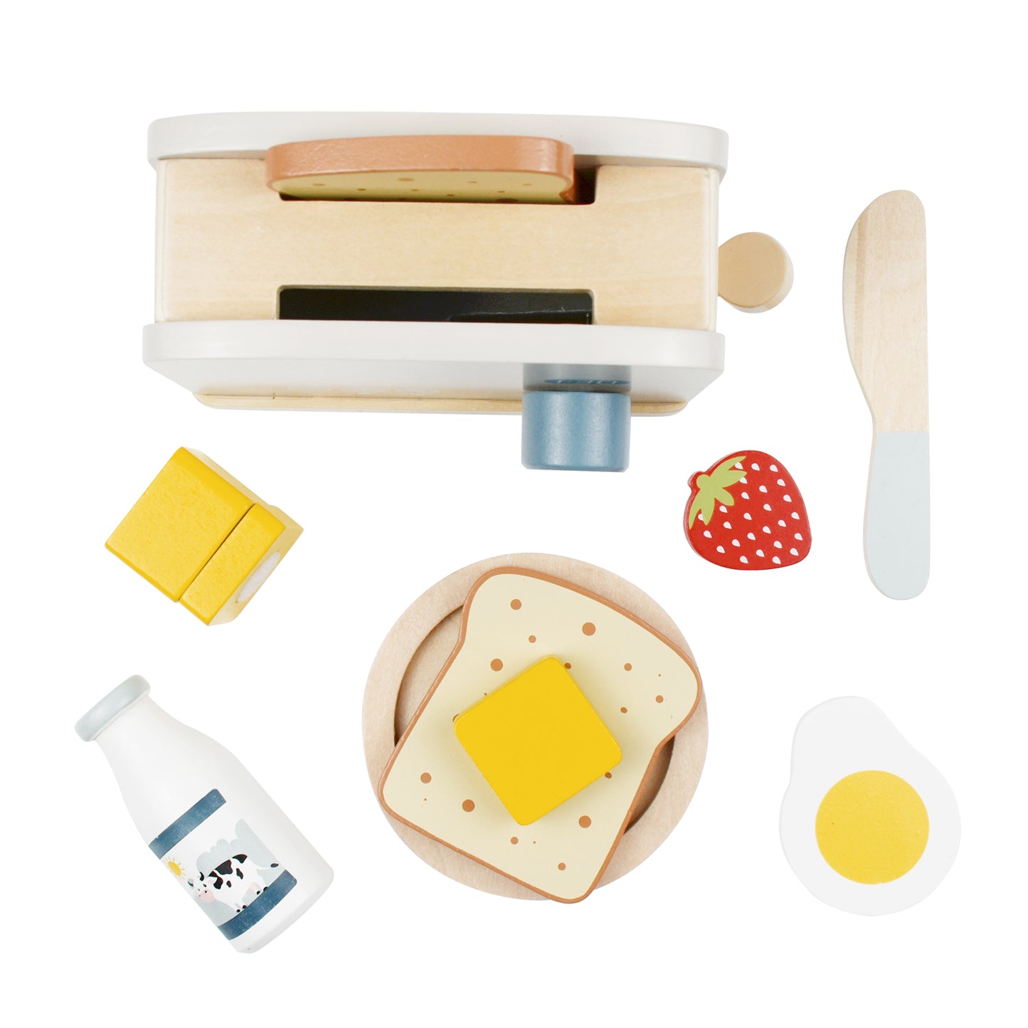 Wooden Pop up Toaster Play Kitchen Playset