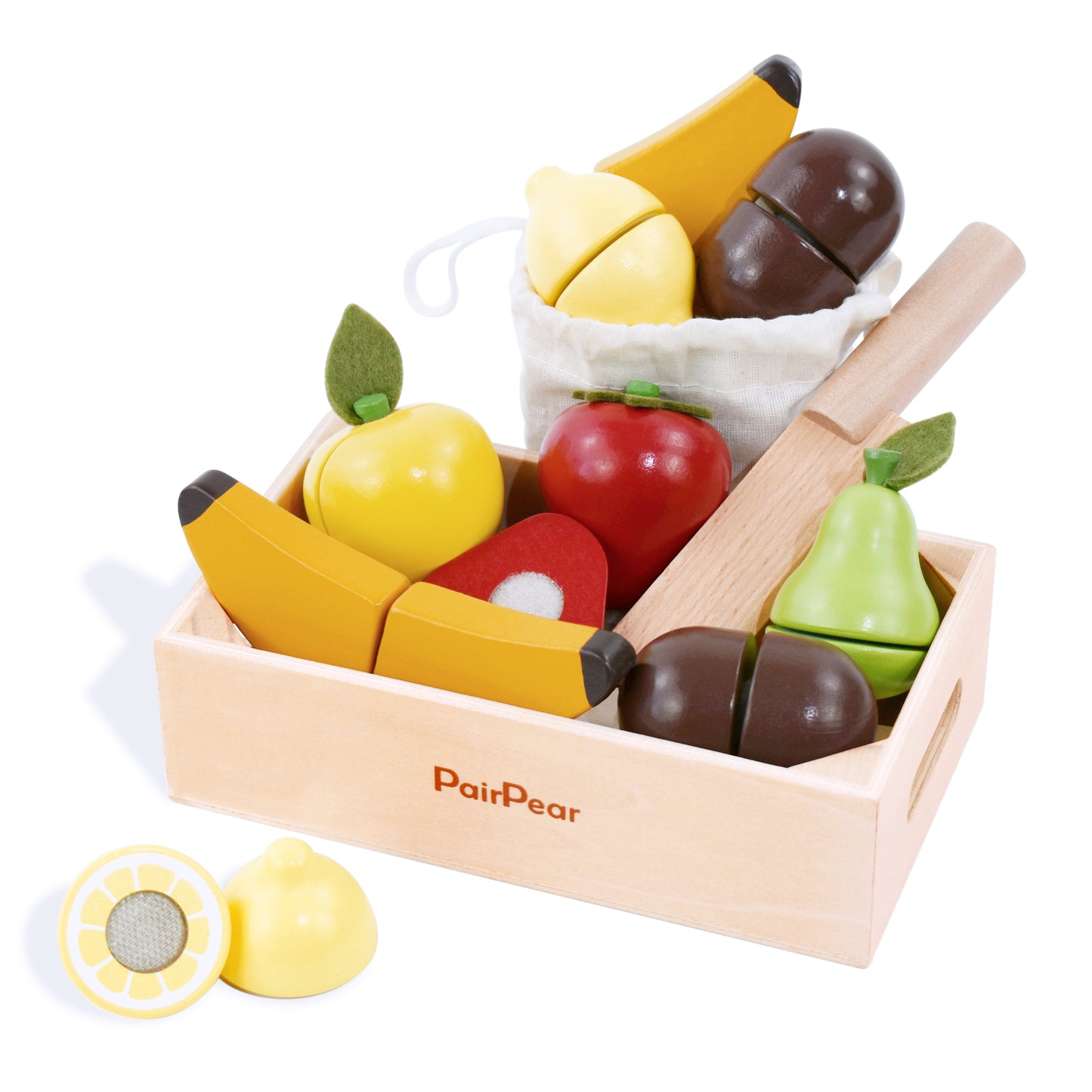 Wooden Play Food Cutting Fruit Set