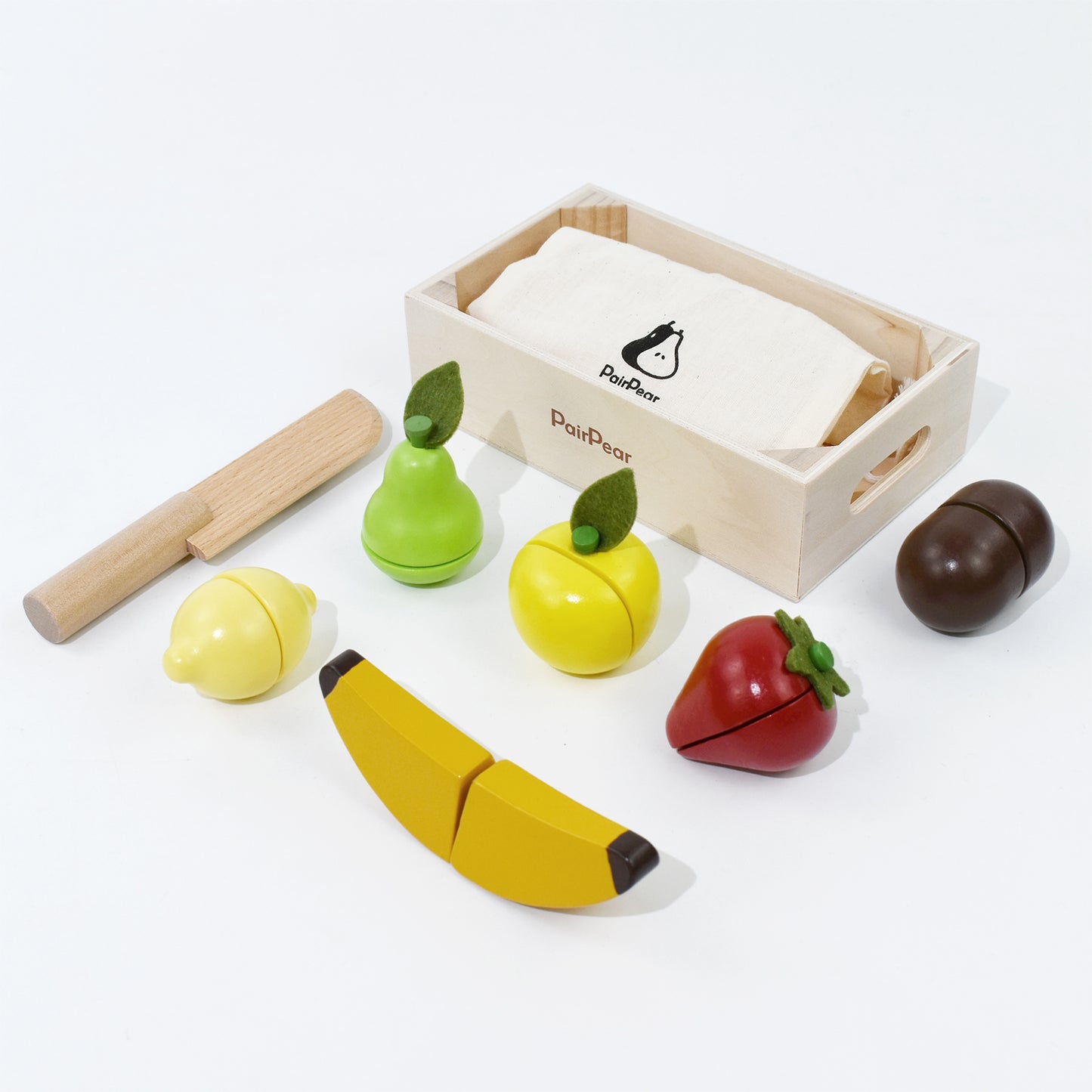 Wooden Play Food Cutting Fruit Set