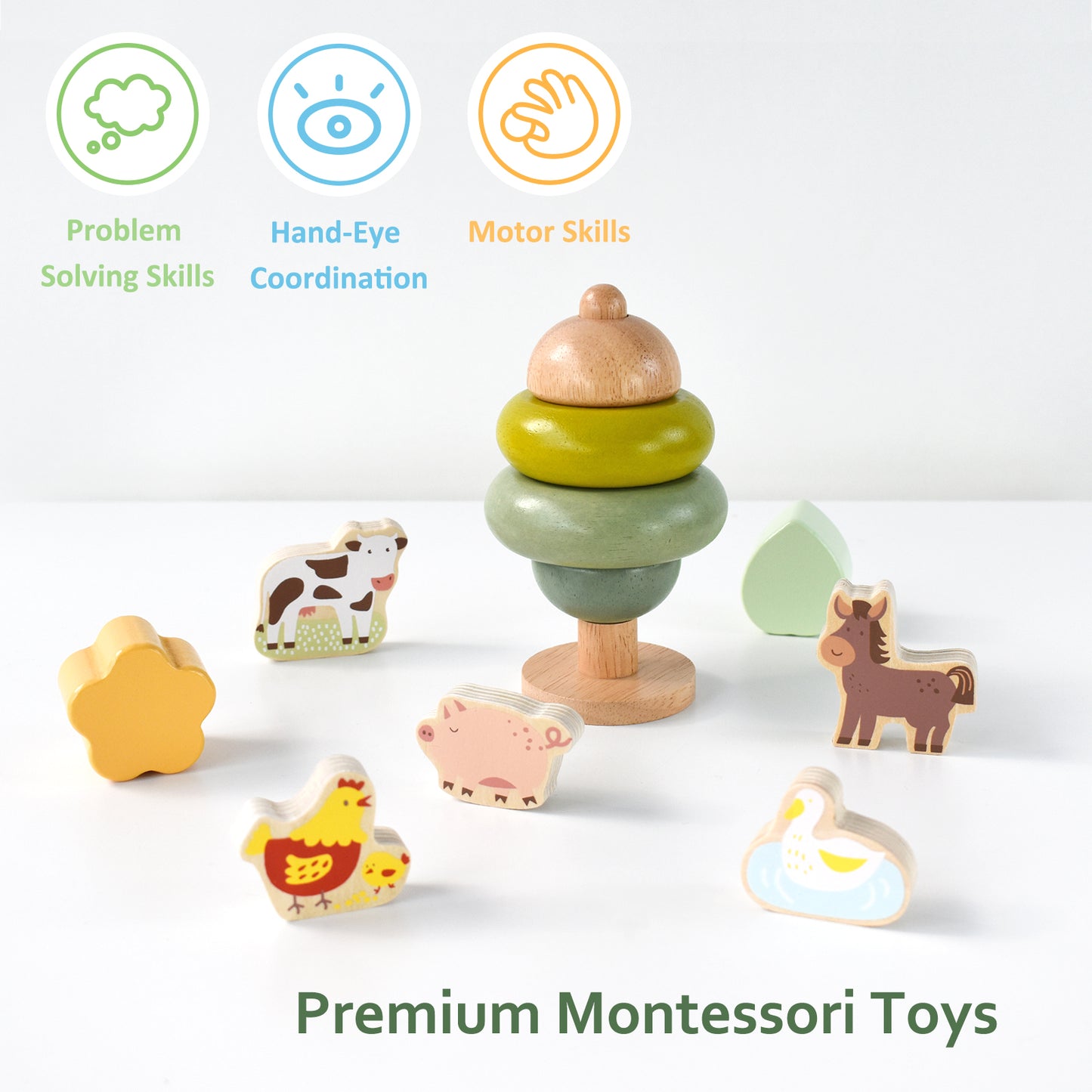 Wooden Toys Shape Sorter Cubes