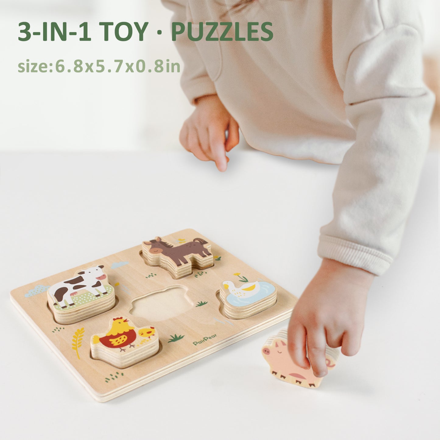 Wooden Toys Shape Sorter Cubes