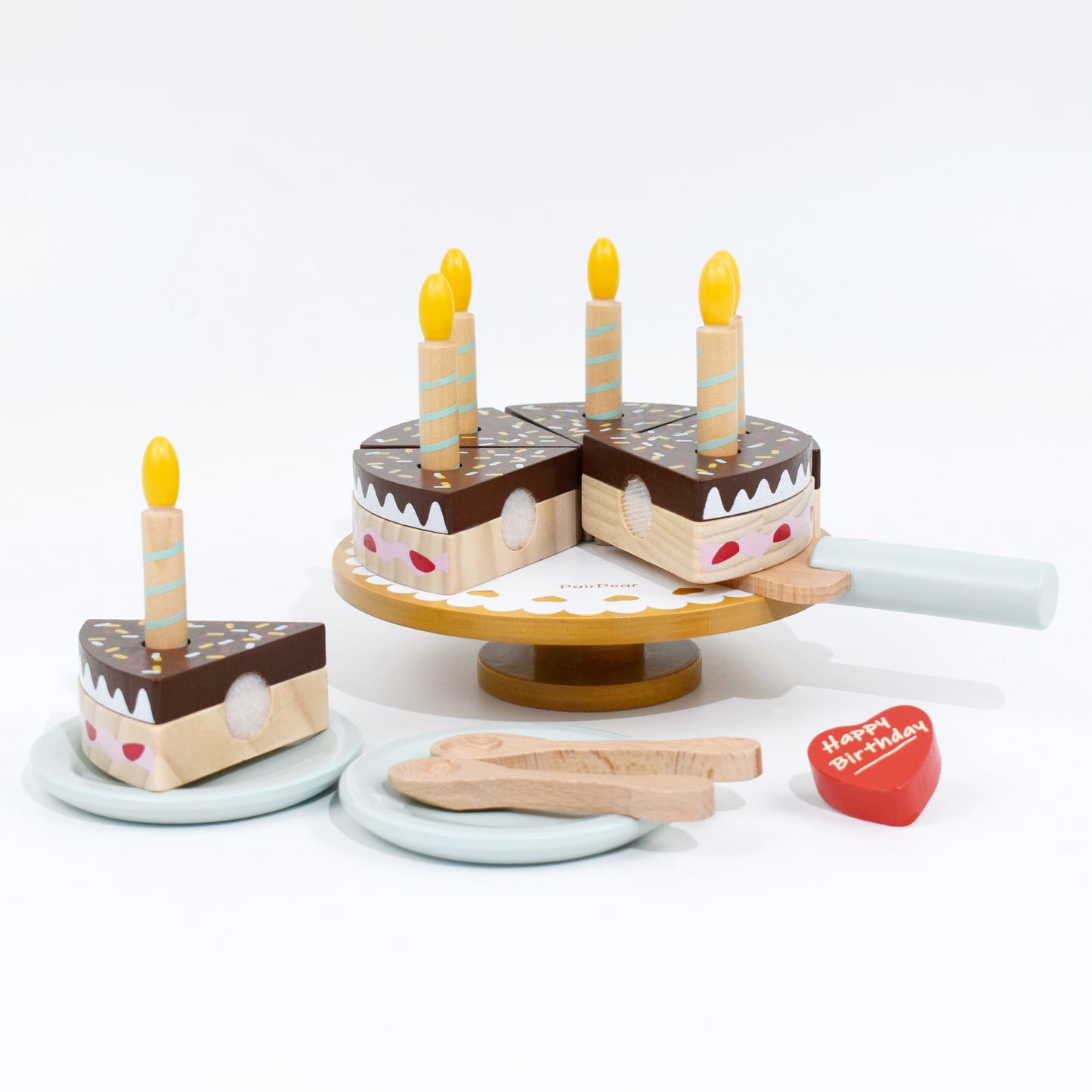 Wooden Birthday Party Cake